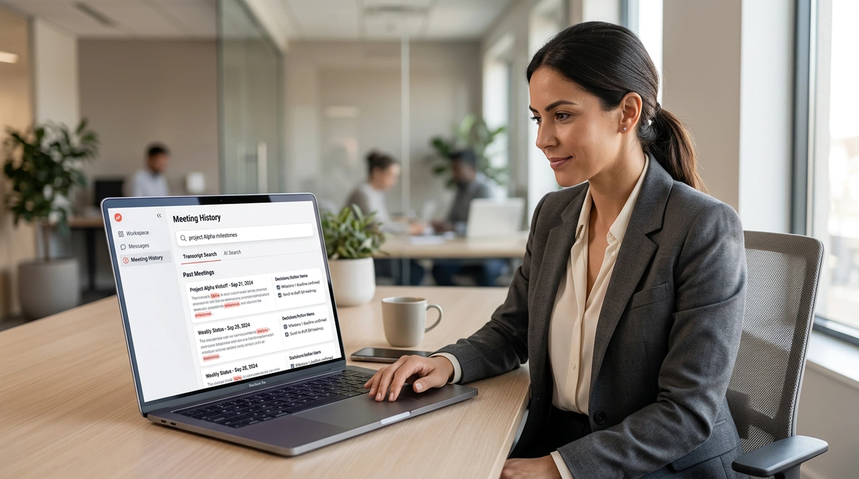 Searchable Meeting History
