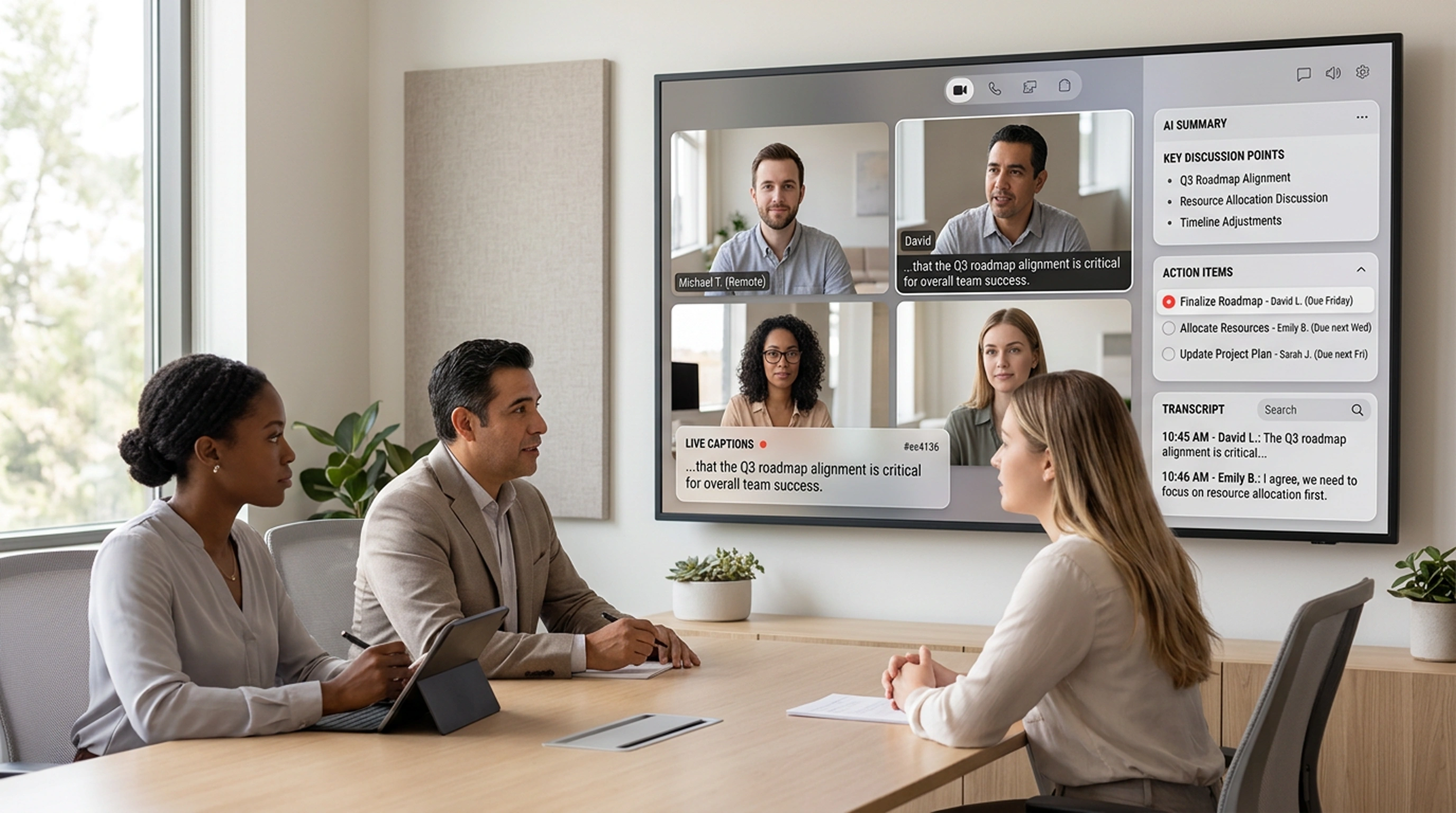 Melp Live Captions interface