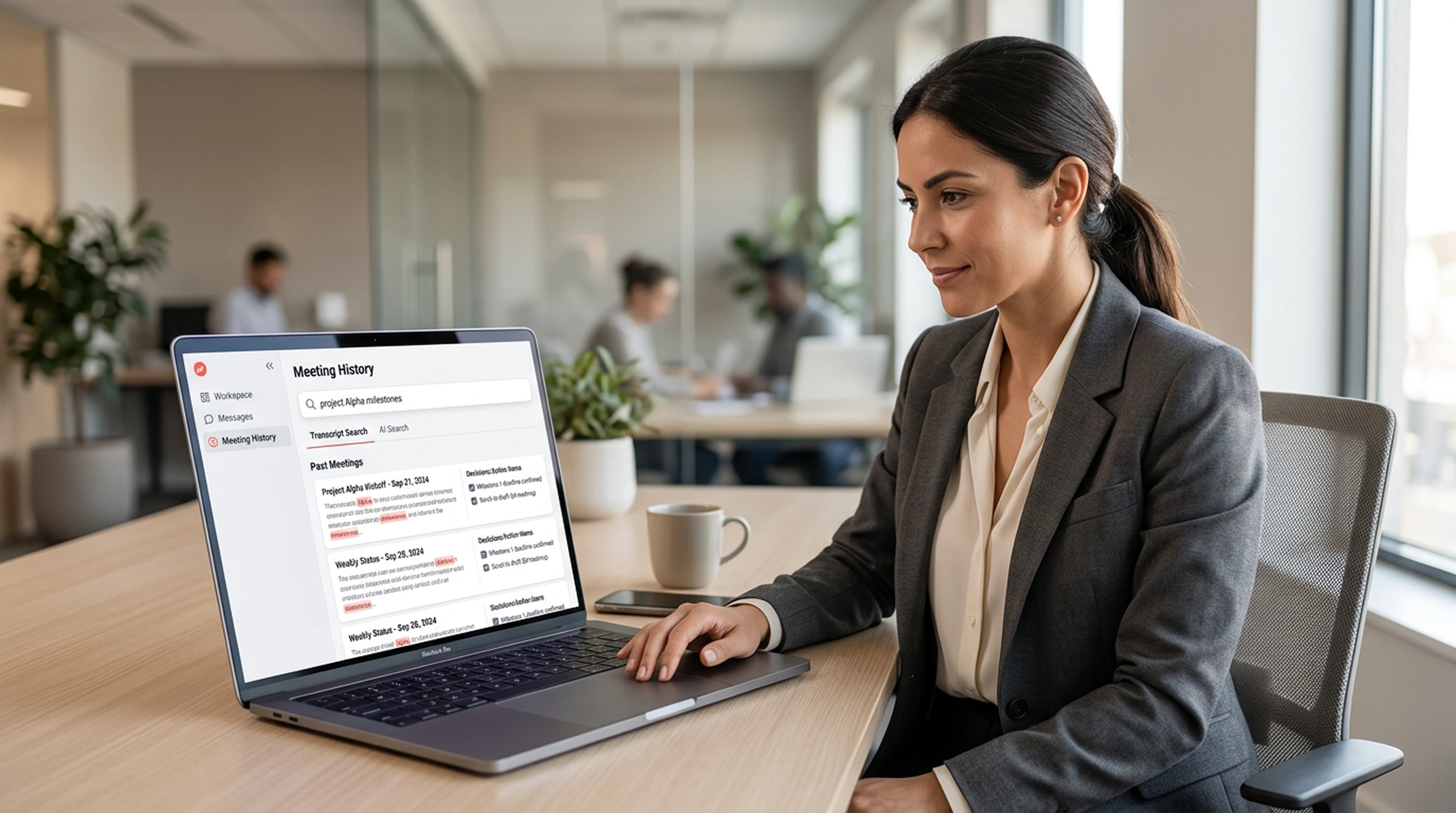Searchable Meeting History